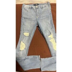 Hollister Women's Blue Jeans 7S  W 28 L 26High Rise Jean Legging